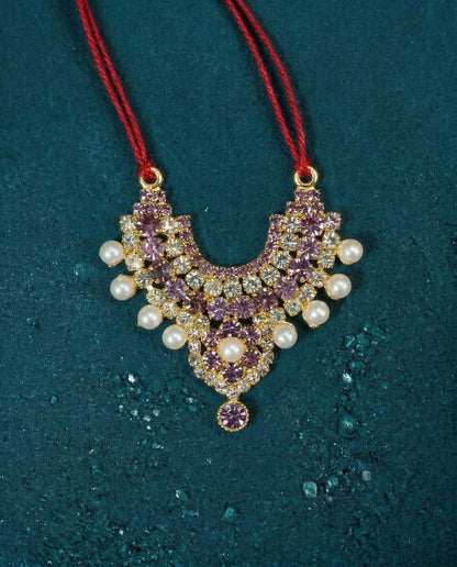 radha rani shringar mala necklace haar purple Diwali Janmashtami dress ladoo dresses laddu gopal dress thakurji kanha ji bal om poshak mathura online best mandir wholesaler manufacturer 