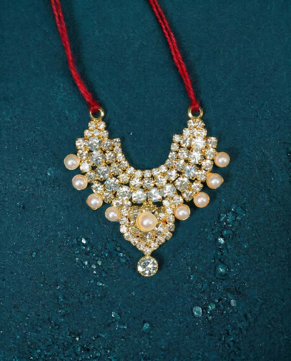 radha rani shringar mala necklace haar white Diwali Janmashtami dress ladoo dresses laddu gopal dress thakurji kanha ji bal om poshak mathura online best mandir wholesaler manufacturer