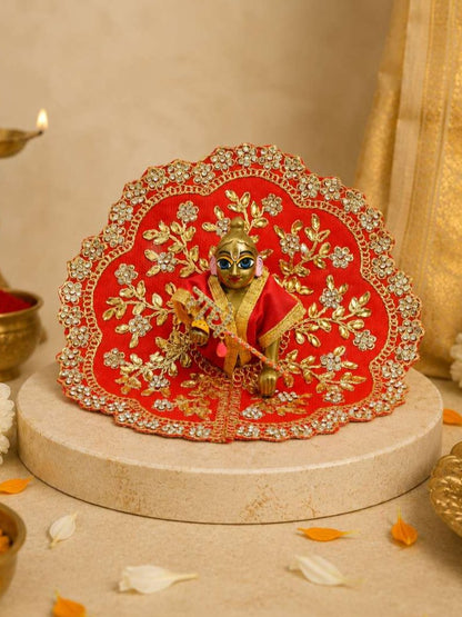 radhe metal g Laddu Gopal Dresses Online in India Winter Dress for Poshak Thakurji Kanha Ji Accessories Dhoti Kurta Set Pajama Aasan Janmashtami Special Summer Shringar Fancy Jacket Premium Festival Bistar Combo om poshak kanha thakurji bal lala lalla ladoo