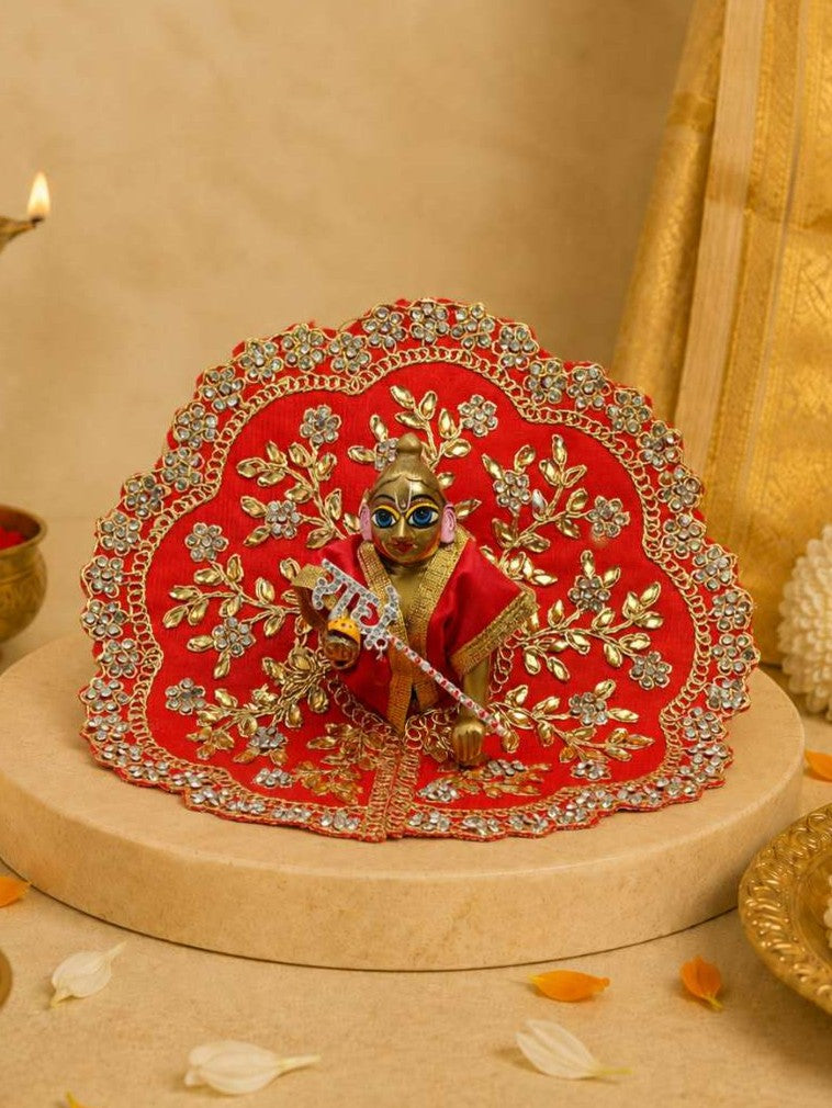 radhe metal s Laddu Gopal Dresses Online in India Winter Dress for Poshak Thakurji Kanha Ji Accessories Dhoti Kurta Set Pajama Aasan Janmashtami Special Summer Shringar Fancy Jacket Premium Festival Bistar Combo om poshak kanha thakurji bal lala lalla ladoo