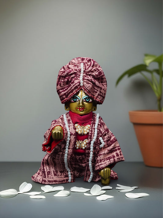 laddu gopal dress winter Woolen Winter Dress with Cap for Laddu Gopal