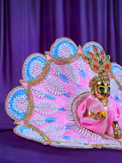 rajvanshi aura peach laddu bal gopal kanha thakur ji dress poshak 