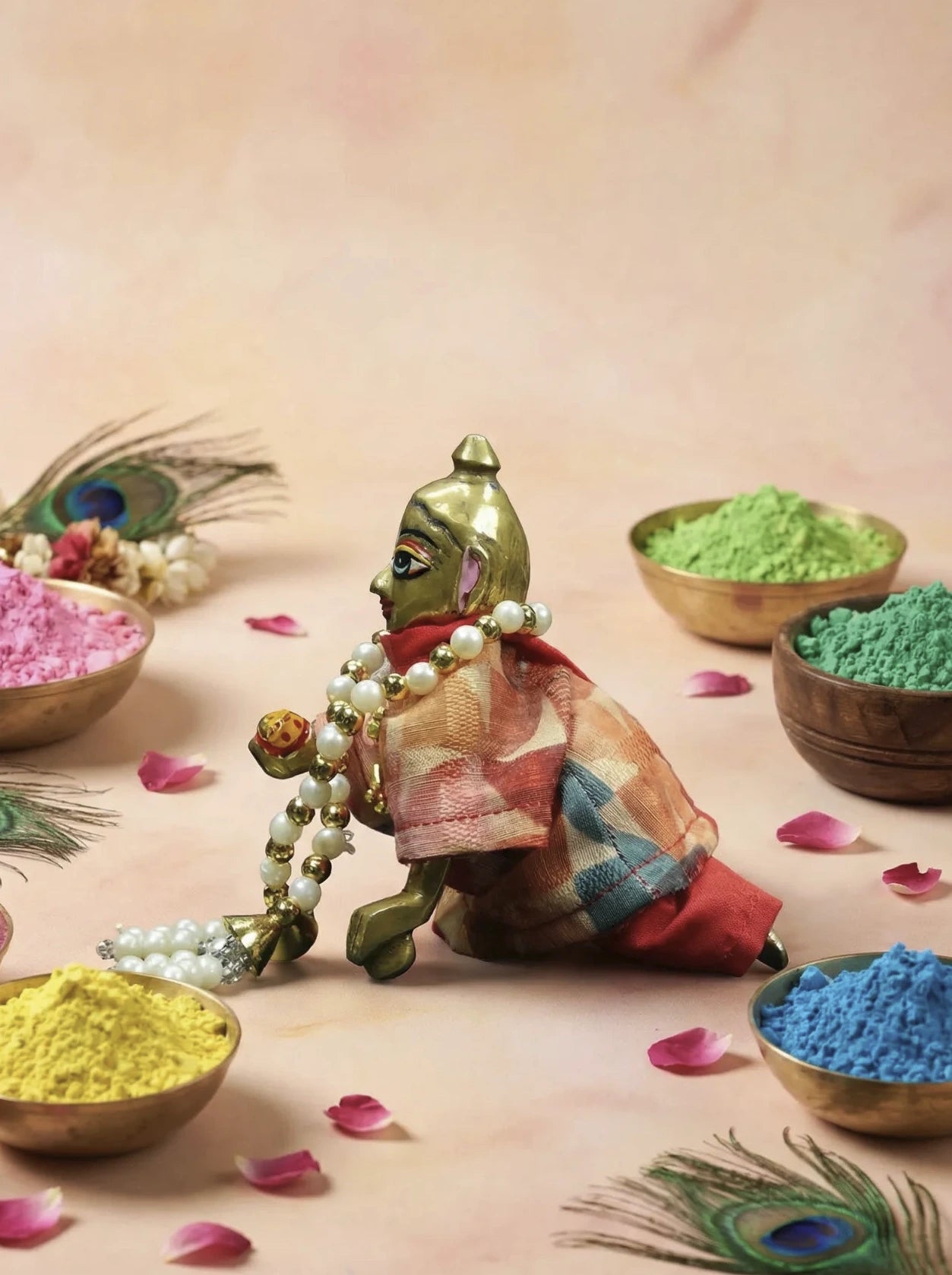 rangotsav leela braj holi dhoti kurta Diwali Janmashtami dress ladoo dresses laddu gopal dress thakurji kanha ji bal om poshak mathura online best mandir wholesaler manufacturer 