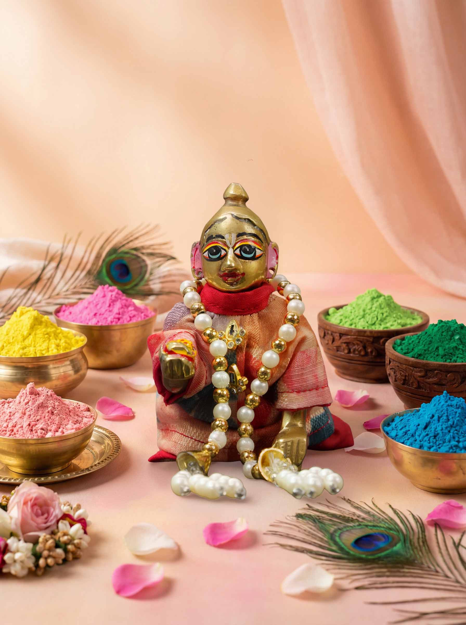 rangotsav leela braj holi dhoti kurta Diwali Janmashtami dress ladoo dresses laddu gopal dress thakurji kanha ji bal om poshak mathura online best mandir wholesaler manufacturer