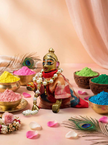 rangotsav leela braj holi dhoti kurta Diwali Janmashtami dress ladoo dresses laddu gopal dress thakurji kanha ji bal om poshak mathura online best mandir wholesaler manufacturer