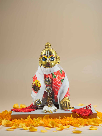 red kurta pajama poshak dress laddu gopal thakurji kanha ji bal om poshak mathura online best