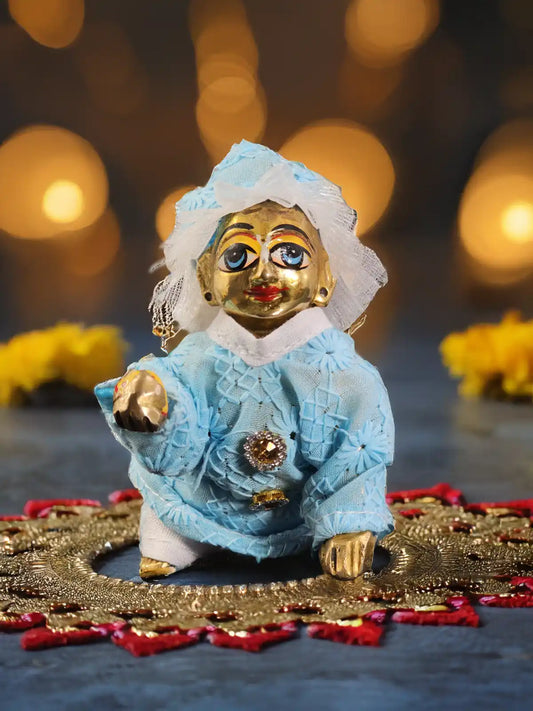 roshan blue kurta pajama poshak dress laddu gopal thakurji kanha ji bal om poshak mathura online best 