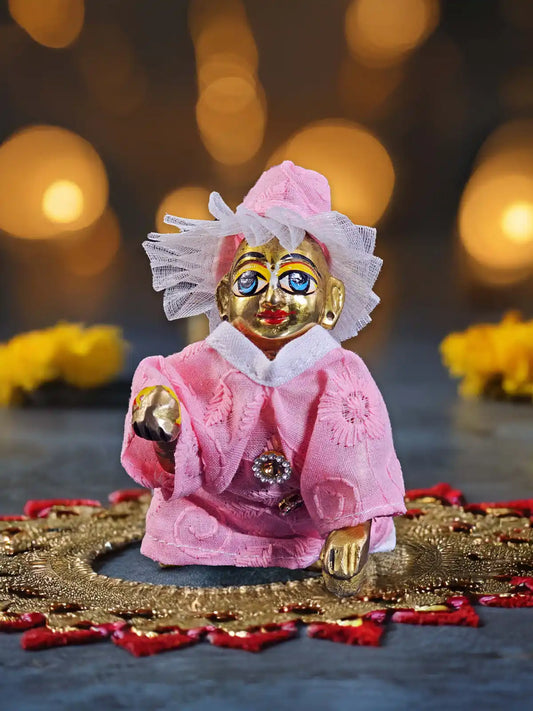roshan pink kurta pajama poshak dress laddu gopal thakurji kanha ji bal om poshak mathura online best 