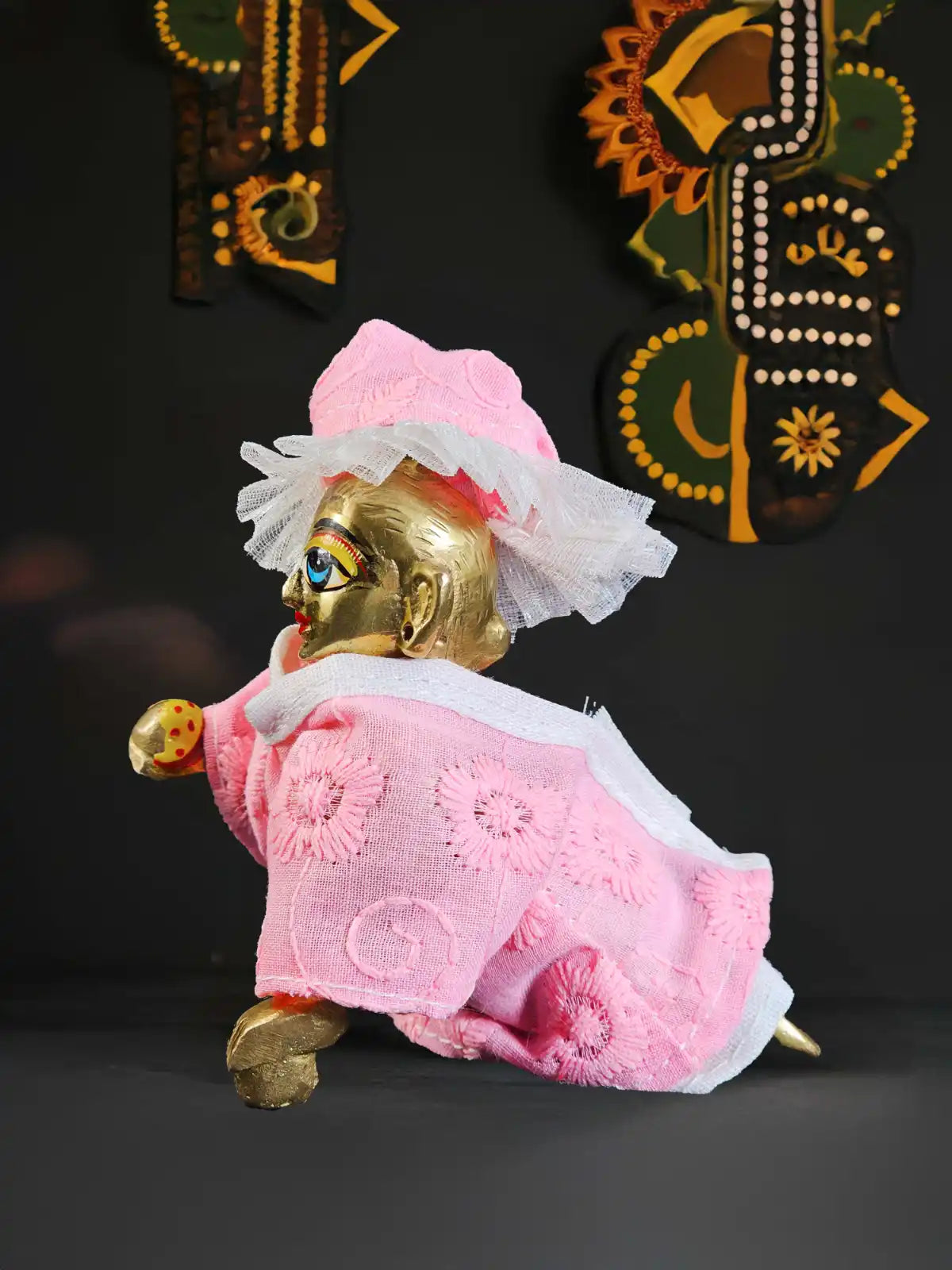roshan pink kurta pajama poshak dress laddu gopal thakurji kanha ji bal om poshak mathura online best 