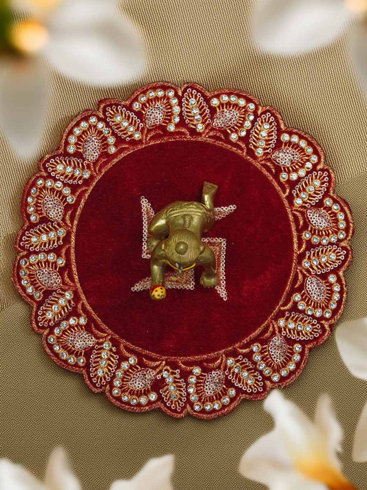 round swastik aasan winter dress ladoo dresses laddu gopal dress thakurji kanha ji bal om poshak mathura online best