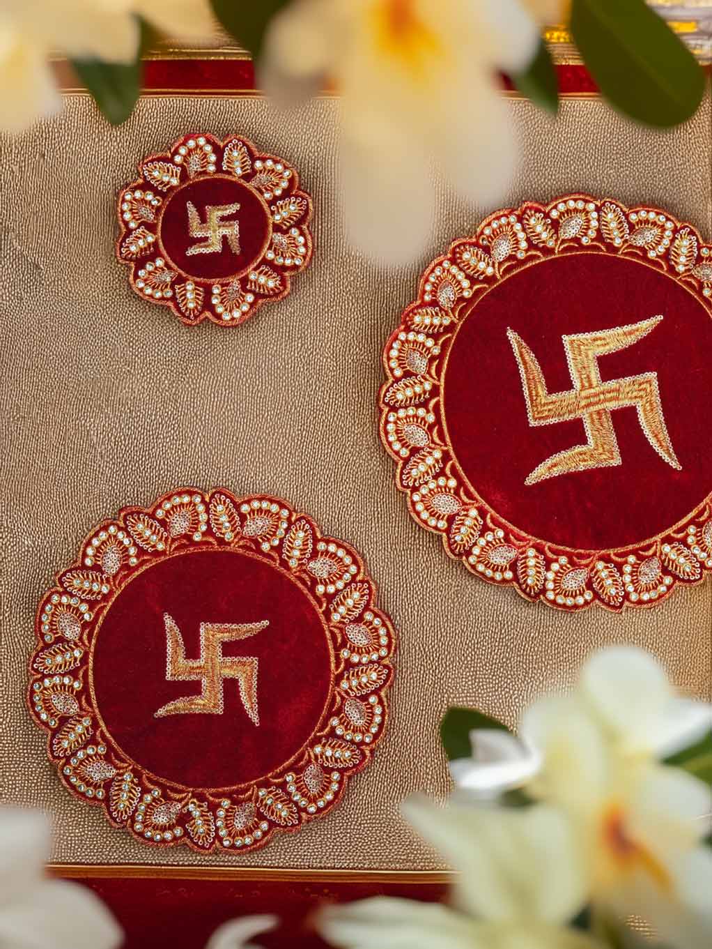 round swastik aasan winter dress ladoo dresses laddu gopal dress thakurji kanha ji bal om poshak mathura online best