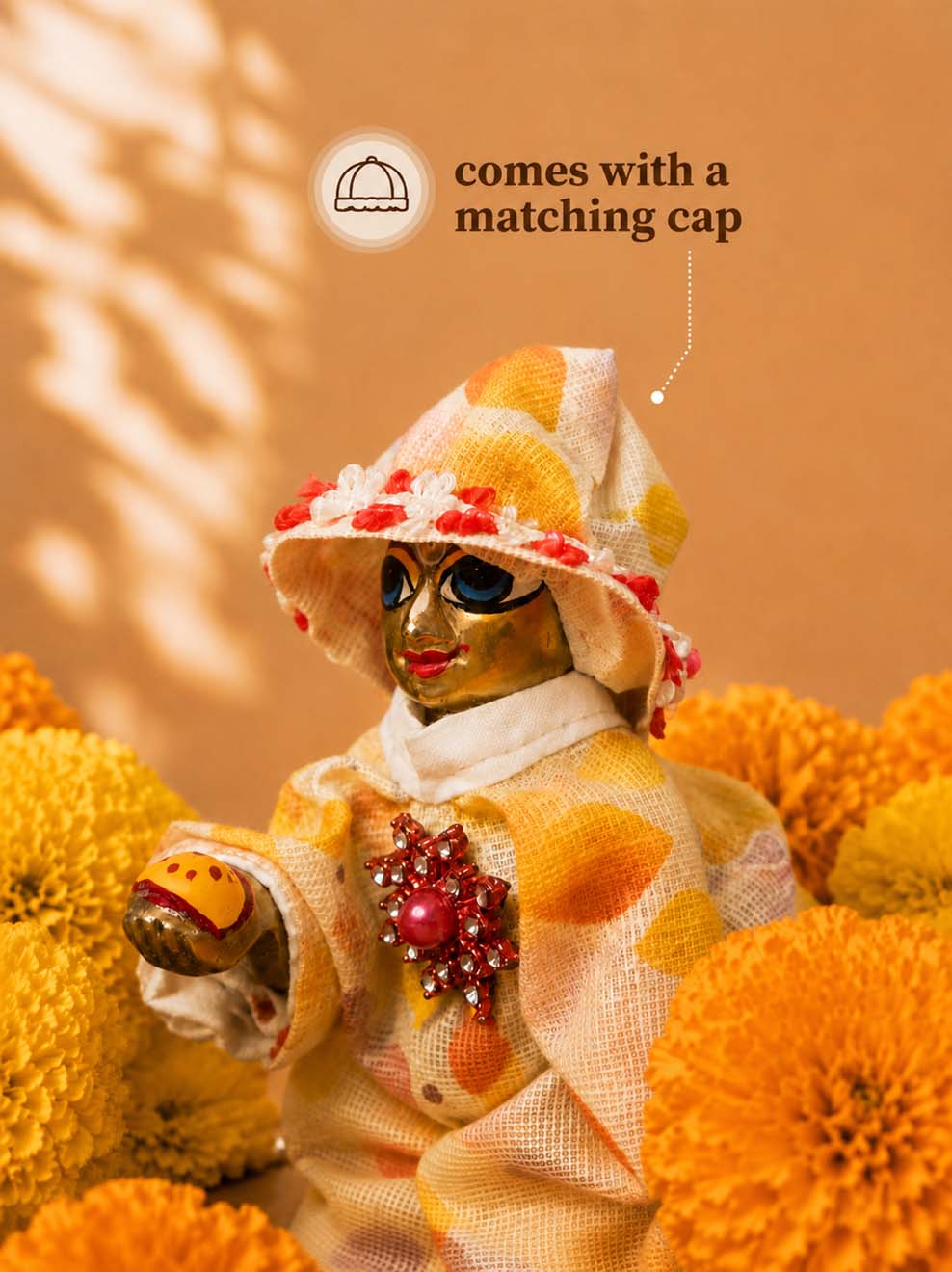 sahaj phool Laddu Gopal Dresses Online in India Winter Dress for Poshak Thakurji Kanha Ji Accessories Dhoti Kurta Set Pajama Aasan Janmashtami Special Summer Shringar Fancy Jacket Premium Festival Bistar Combo om poshak kanha thakurji bal lala lalla ladoo