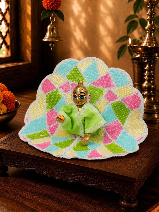 sajili fancy g Laddu Gopal Dresses Online in India Winter Dress for Poshak Thakurji Kanha Ji Accessories Dhoti Kurta Set Pajama Aasan Janmashtami Special Summer Shringar Fancy Jacket Premium Festival Bistar Combo om poshak kanha thakurji bal lala lalla ladoo