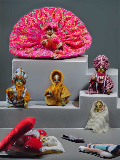 sampoorna bistar set kurta pajama wedding winter sherwani Diwali Janmashtami dress ladoo dresses laddu gopal dress thakurji kanha ji bal om poshak mathura online best mandir 