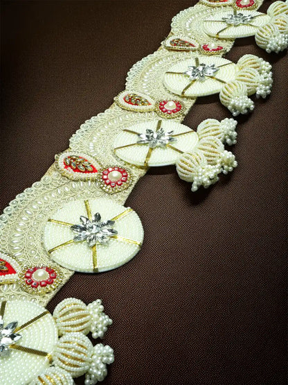 samriddhi toran Bandanwal Bandhanwar Toranwar diwali dress ladoo dresses laddu gopal dress thakurji kanha ji bal om poshak mathura online best mandir decoration home 40 inch