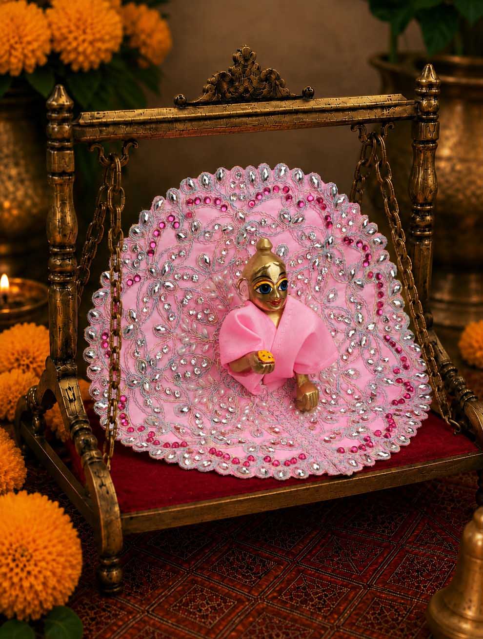 suhasini fancy l Laddu Gopal Dresses Online in India Winter Dress for Poshak Thakurji Kanha Ji Accessories Dhoti Kurta Set Pajama Aasan Janmashtami Special Summer Shringar Fancy Jacket Premium Festival Bistar Combo om poshak kanha thakurji bal lala lalla ladoo