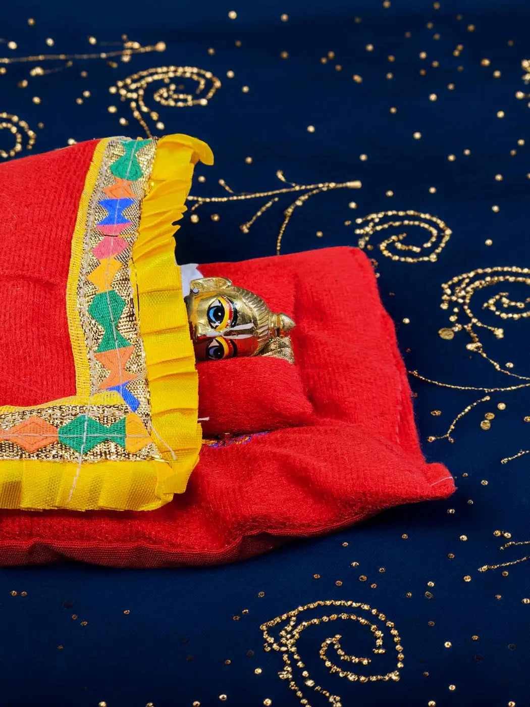 sukh r gadda bed bistar set razai for laddu gopal thakurji kanha ji bal om poshak mathura online best 