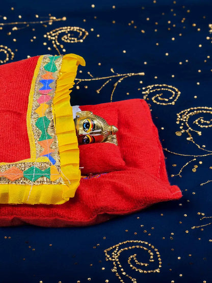 sukh r gadda bed bistar set razai for laddu gopal thakurji kanha ji bal om poshak mathura online best 