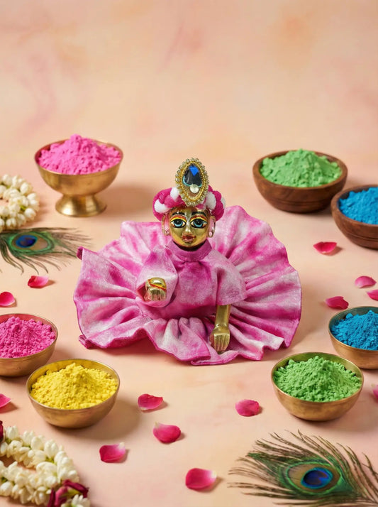 sundar braj holi dhoti kurta Diwali Janmashtami dress ladoo dresses laddu gopal dress thakurji kanha ji bal om poshak mathura online best mandir wholesaler manufacturer