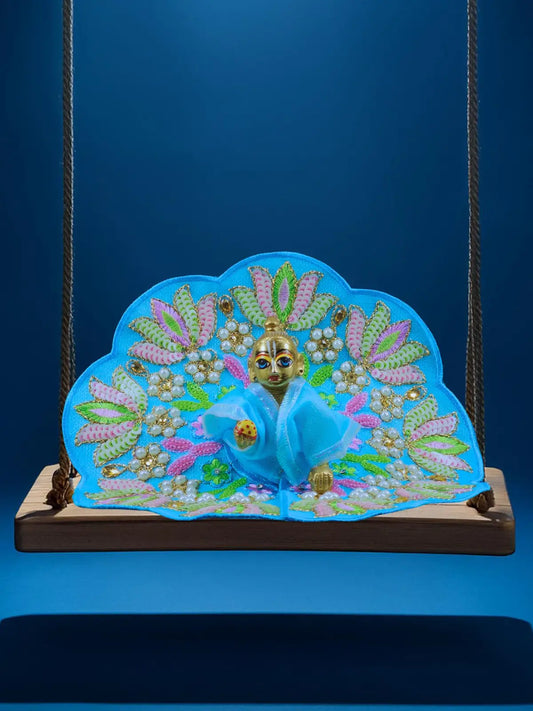 sunlit Blue dresses laddu gopal thakurji kanha ji bal om poshak mathura online best Janmashtami