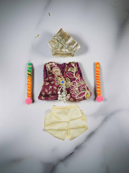 Navratri Garba Grace Jacket Dress For Thakurji