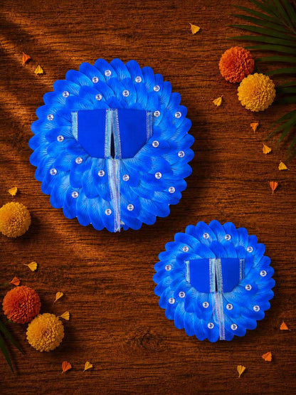 Pankhika Blue Light Poshak For Kanha Ji