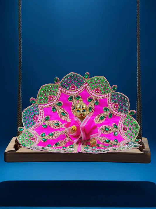 vaibhav pink dresses laddu gopal thakurji kanha ji bal om poshak mathura online best Janmashtami