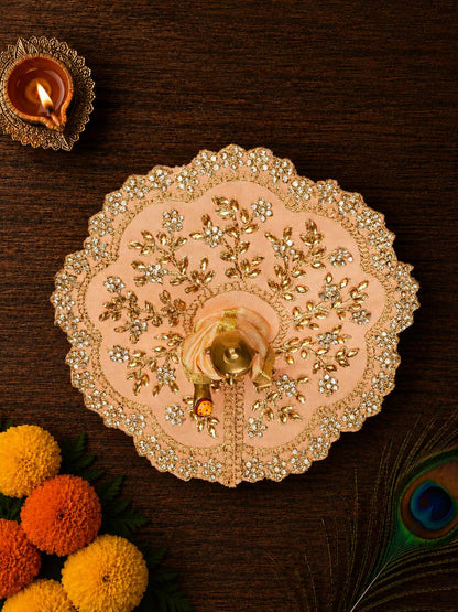 vallari fancy peach Laddu Gopal Dresses Online in India Winter Dress for Poshak Thakurji Kanha Ji Accessories Dhoti Kurta Set Pajama Aasan Janmashtami Special Summer Shringar Fancy Jacket Premium Festival Bistar Combo om poshak kanha thakurji bal lala lalla ladoo