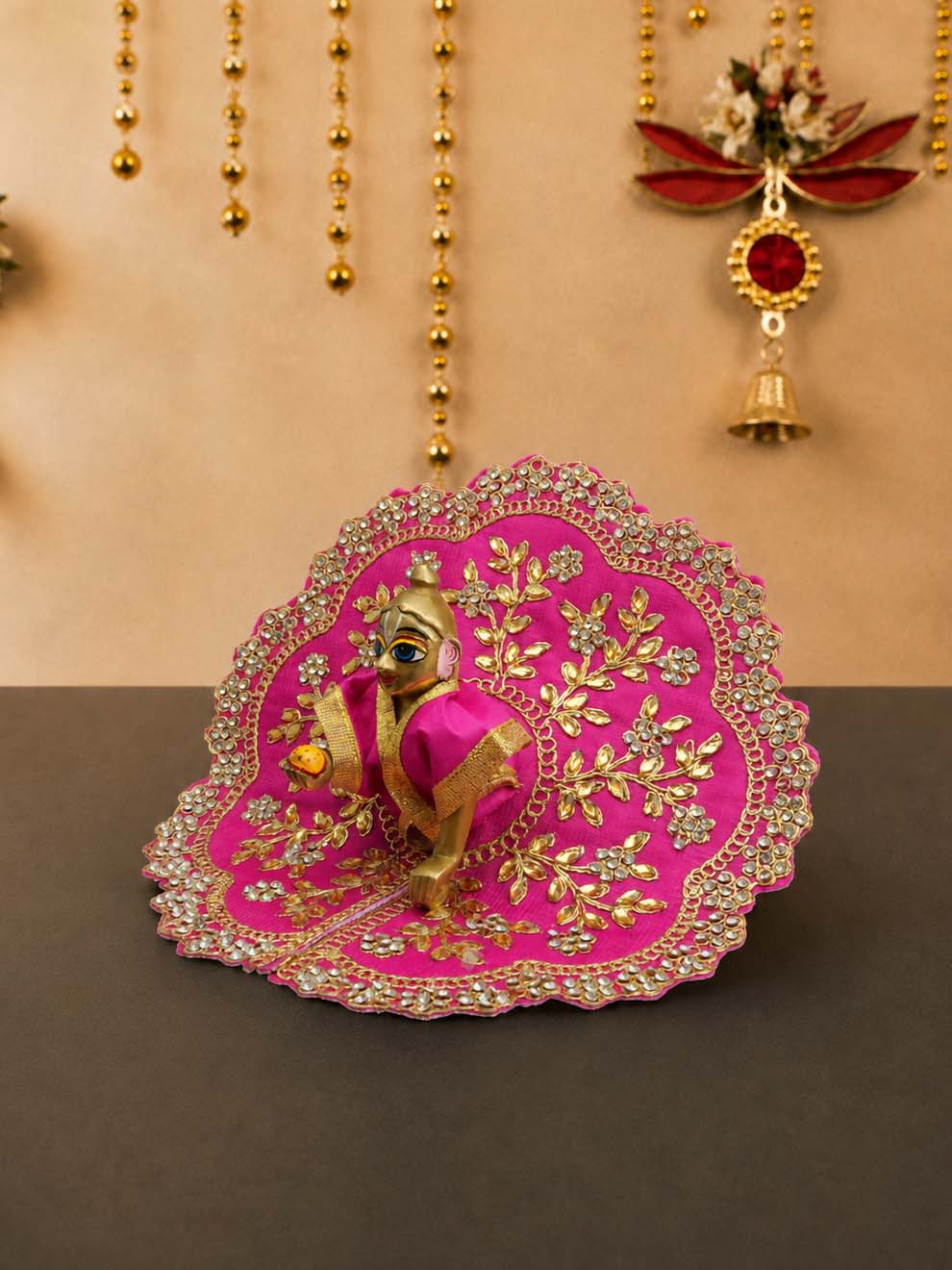 vallari fancy pi Laddu Gopal Dresses Online in India Winter Dress for Poshak Thakurji Kanha Ji Accessories Dhoti Kurta Set Pajama Aasan Janmashtami Special Summer Shringar Fancy Jacket Premium Festival Bistar Combo om poshak kanha thakurji bal lala lalla ladoo