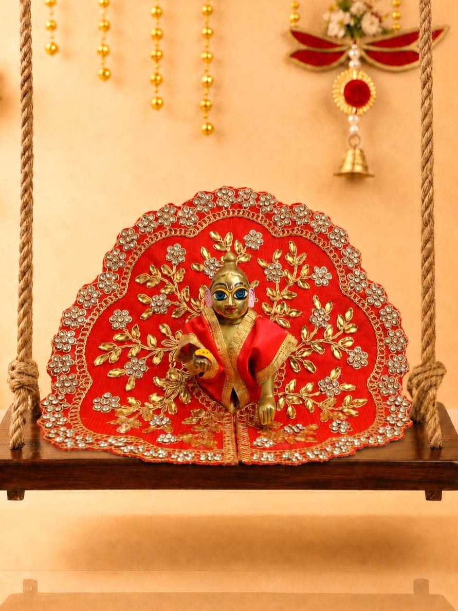 vallari fancy r Laddu Gopal Dresses Online in India Winter Dress for Poshak Thakurji Kanha Ji Accessories Dhoti Kurta Set Pajama Aasan Janmashtami Special Summer Shringar Fancy Jacket Premium Festival Bistar Combo om poshak kanha thakurji bal lala lalla ladoo