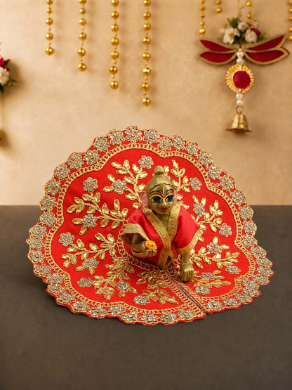 vallari fancy r Laddu Gopal Dresses Online in India Winter Dress for Poshak Thakurji Kanha Ji Accessories Dhoti Kurta Set Pajama Aasan Janmashtami Special Summer Shringar Fancy Jacket Premium Festival Bistar Combo om poshak kanha thakurji bal lala lalla ladoo