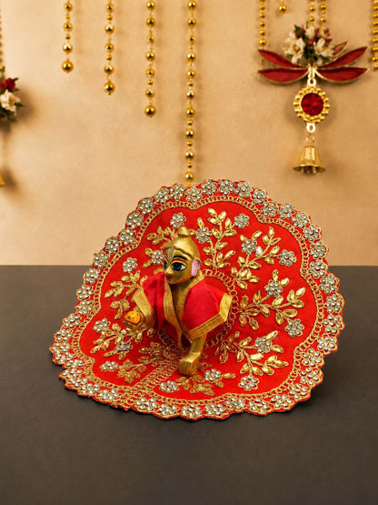 vallari fancy r Laddu Gopal Dresses Online in India Winter Dress for Poshak Thakurji Kanha Ji Accessories Dhoti Kurta Set Pajama Aasan Janmashtami Special Summer Shringar Fancy Jacket Premium Festival Bistar Combo om poshak kanha thakurji bal lala lalla ladoo