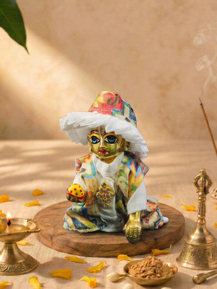 vastra Laddu Gopal Dresses Online in India Winter Dress for Poshak Thakurji Kanha Ji Accessories Dhoti Kurta Set Pajama Aasan Janmashtami Special Summer Shringar Fancy Jacket Premium Festival Bistar Combo om poshak kanha thakurji bal 
