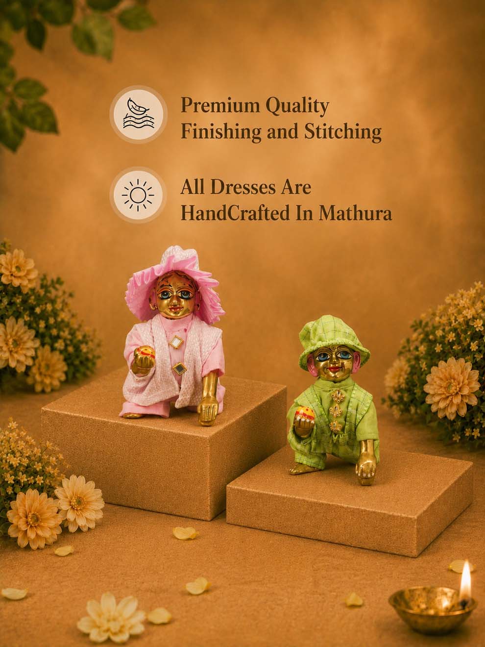 vastu combo Laddu Gopal Dresses Online in India Winter Dress for Poshak Thakurji Kanha Ji Accessories Dhoti Kurta Set Pajama Aasan Janmashtami Special Summer Shringar Fancy Jacket Premium Festival Bistar Combo om poshak kanha thakurji bal lala lalla ladoo