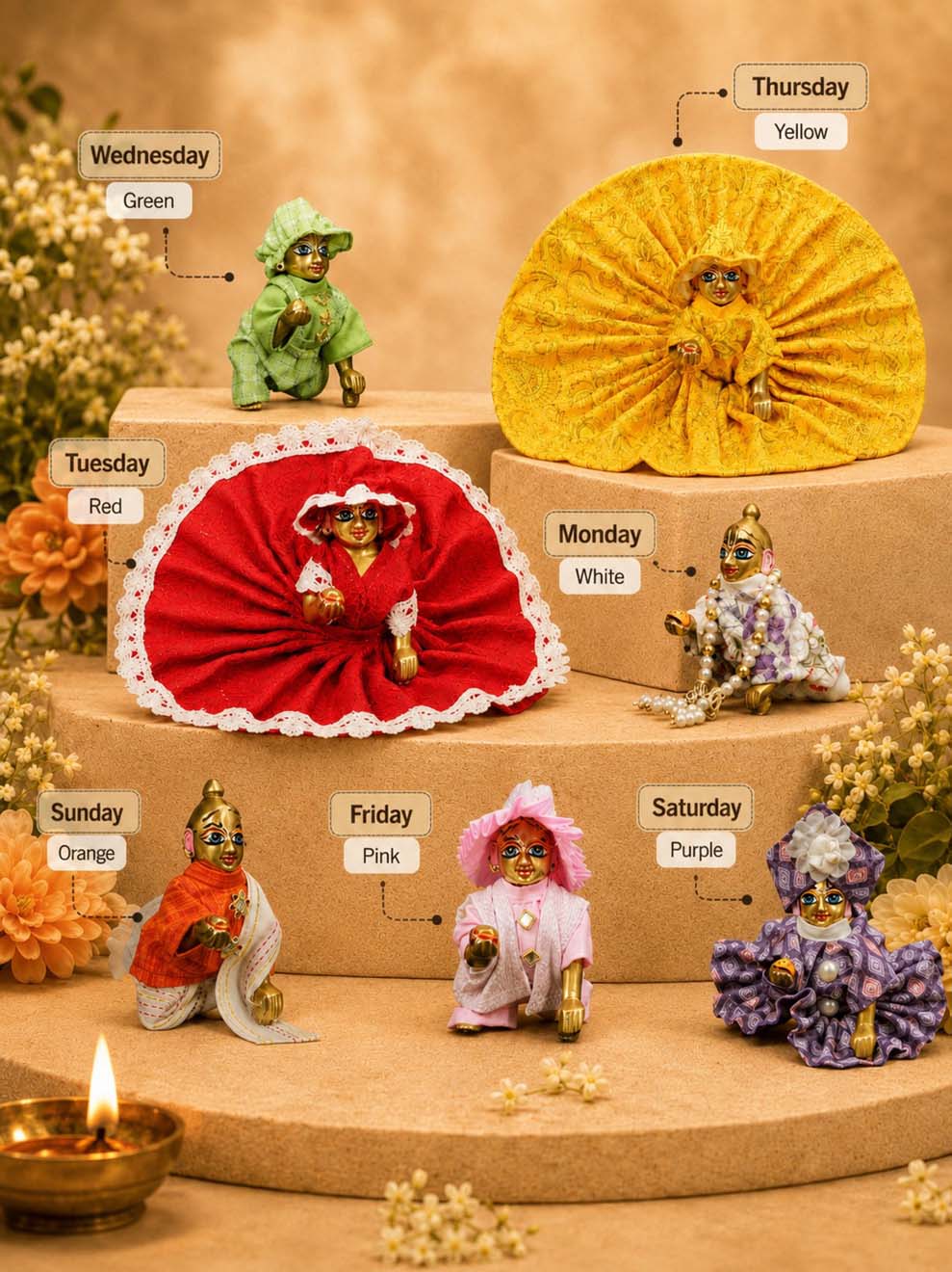 vastu combo Laddu Gopal Dresses Online in India Winter Dress for Poshak Thakurji Kanha Ji Accessories Dhoti Kurta Set Pajama Aasan Janmashtami Special Summer Shringar Fancy Jacket Premium Festival Bistar Combo om poshak kanha thakurji bal lala lalla ladoo