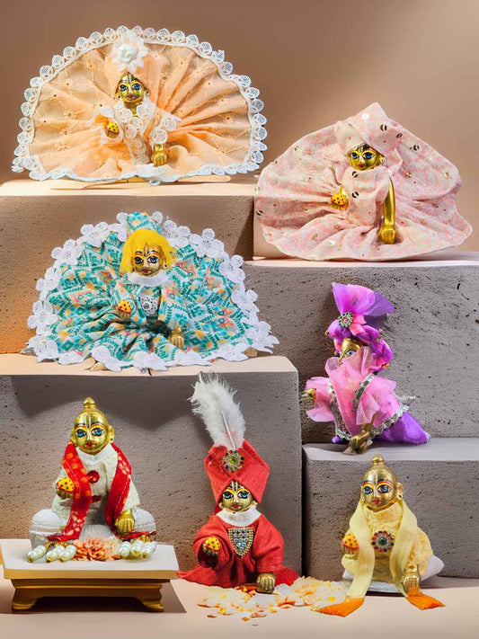 vastu summer combo dress laddu gopal thakurji kanha ji bal om poshak mathura online best 