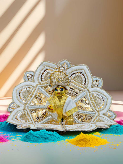 white sudha jyoti braj holi sharad purnima Diwali Janmashtami dress ladoo dresses laddu gopal dress thakurji kanha ji bal om poshak mathura online best mandir wholesaler manufacturer