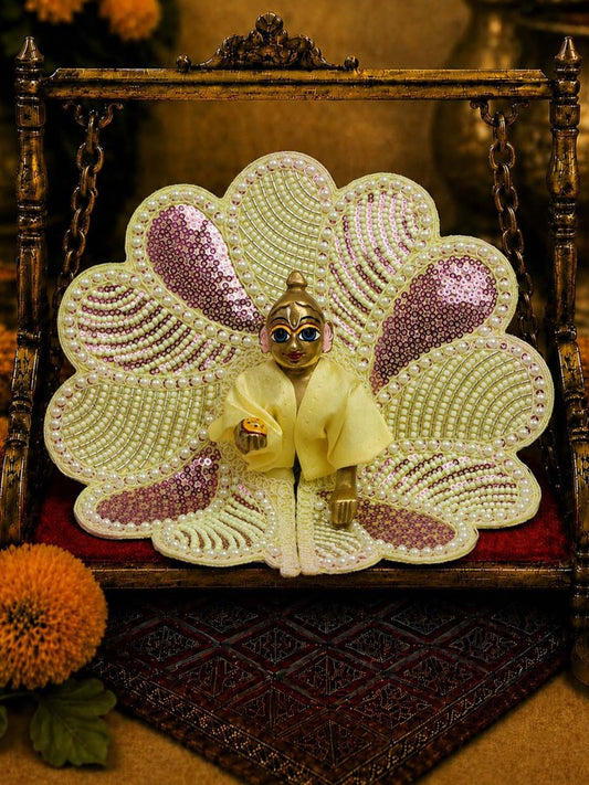 Mrinalarchi Yellow Fancy Poshak for Laddu Gopal Ji