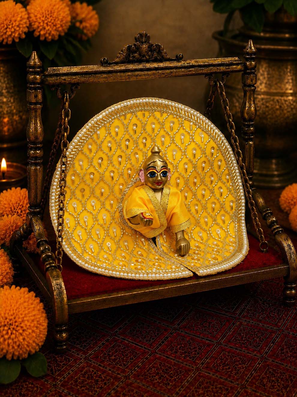 best Mathura wholesale manufacturer Laddu Gopal Dresses Online in India Winter Dress for Poshak Thakurji Kanha Ji Accessories Dhoti Kurta Set Pajama Aasan Janmashtami Special Summer Shringar Fancy Jacket Premium Festival Bistar Combo om poshak kanha thakurji bal lala lalla ladoo