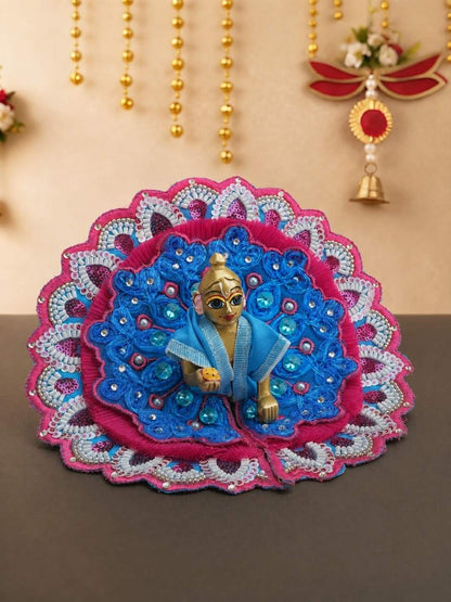 yugmika fancy bp Laddu Gopal Dresses Online in India Winter Dress for Poshak Thakurji Kanha Ji Accessories Dhoti Kurta Set Pajama Aasan Janmashtami Special Summer Shringar Fancy Jacket Premium Festival Bistar Combo om poshak kanha thakurji bal lala lalla ladoo