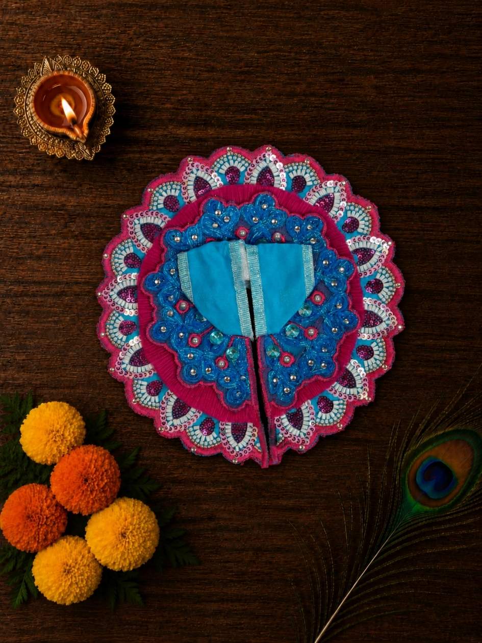 yugmika fancy bp Laddu Gopal Dresses Online in India Winter Dress for Poshak Thakurji Kanha Ji Accessories Dhoti Kurta Set Pajama Aasan Janmashtami Special Summer Shringar Fancy Jacket Premium Festival Bistar Combo om poshak kanha thakurji bal lala lalla ladoo