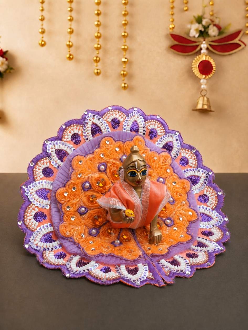 yugmika fancy op Laddu Gopal Dresses Online in India Winter Dress for Poshak Thakurji Kanha Ji Accessories Dhoti Kurta Set Pajama Aasan Janmashtami Special Summer Shringar Fancy Jacket Premium Festival Bistar Combo om poshak kanha thakurji bal lala lalla ladoo