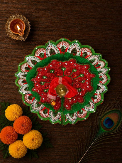 yugmika fancy rg Laddu Gopal Dresses Online in India Winter Dress for Poshak Thakurji Kanha Ji Accessories Dhoti Kurta Set Pajama Aasan Janmashtami Special Summer Shringar Fancy Jacket Premium Festival Bistar Combo om poshak kanha thakurji bal lala lalla ladoo