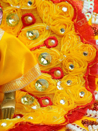 yugmika fancy yr Laddu Gopal Dresses Online in India Winter Dress for Poshak Thakurji Kanha Ji Accessories Dhoti Kurta Set Pajama Aasan Janmashtami Special Summer Shringar Fancy Jacket Premium Festival Bistar Combo om poshak kanha thakurji bal lala lalla ladoo